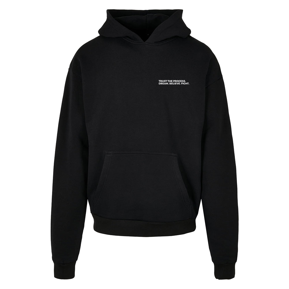 DBF Trust The Process Heavy Oversize Hoodie Black