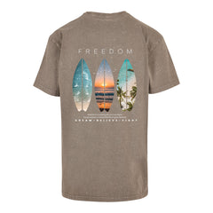 DBF Freedom Washed Oversize Shirt Khaki