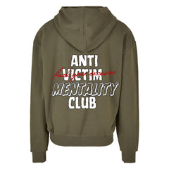 AVMC Heavy Oversized Zip-Hoodie Olive