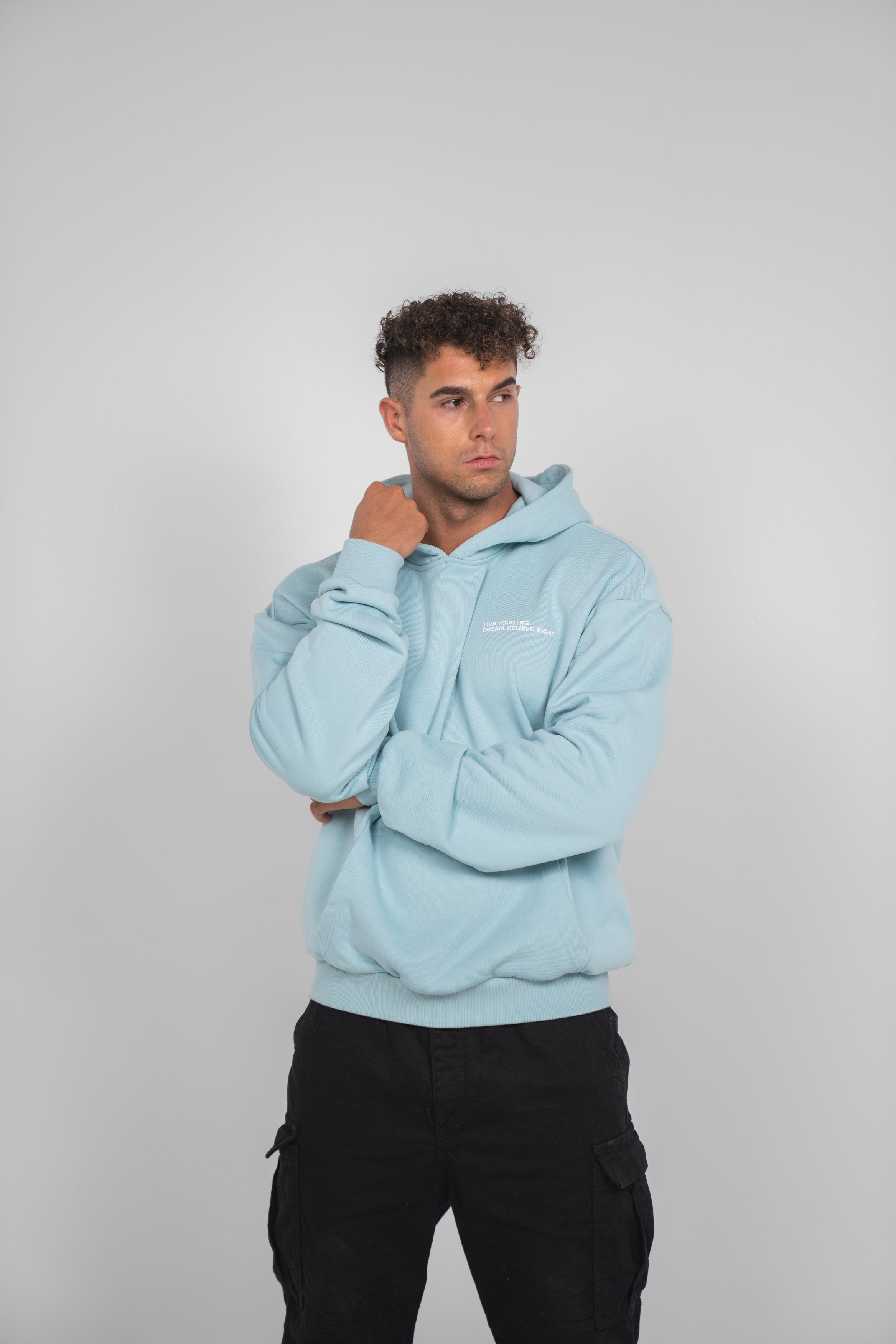 DBF Freedom Heavy Oversize Hoodie Blue