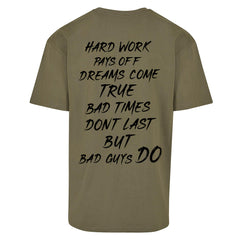 "Hard Work Pays Off" Oversized Shirt