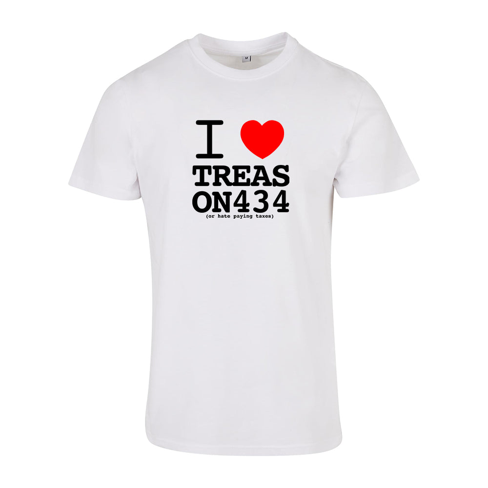 I <3 TREASON434 Regular Shirt White