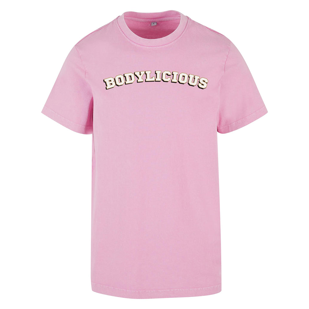 Bodylicious Acid Washed Shirt Pink