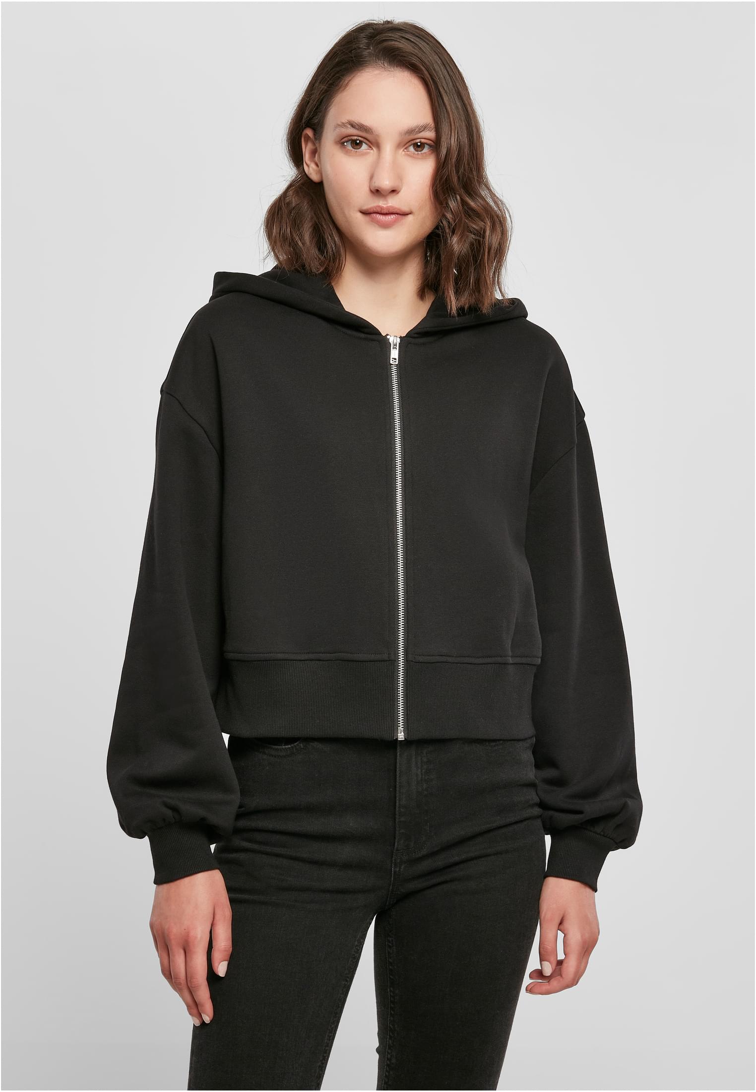 ONLYBASICS Ladies Boxy Zip-Hoodie